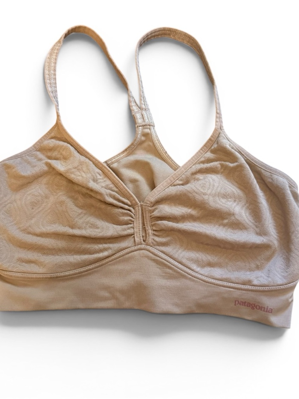 Patagonia Women's Beige Seamless Sports Bra Size M